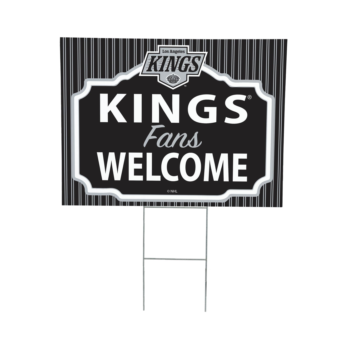 Los Angeles Kings Coroplast Yard Sign, "Fans Welcome"