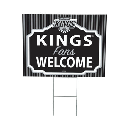 Los Angeles Kings Coroplast Yard Sign, "Fans Welcome"