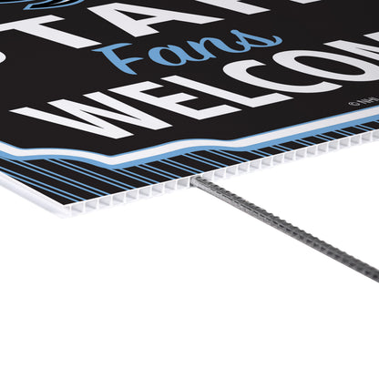 Utah Mammoth Yard Sign, "Fans Welcome"