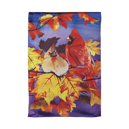 Cardinal Friends Garden Lustre Flag