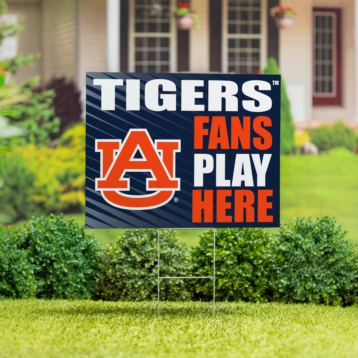 Auburn University Coroplast Yard Sign "Fans Play Here"