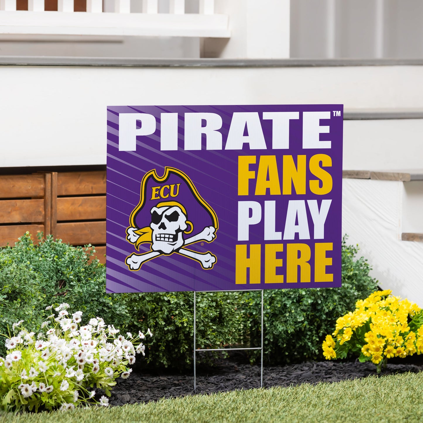 East Carolina University Coroplast Yard Sign "Fans Play Here"