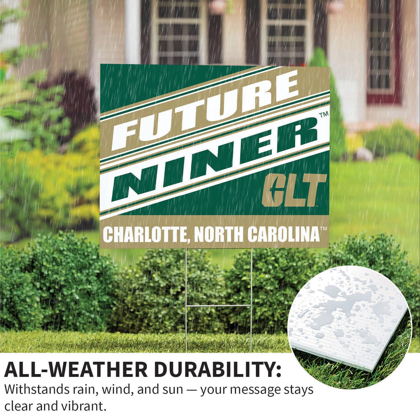 University of North Carolina/Charlotte Coroplast Yard Sign, Future Student