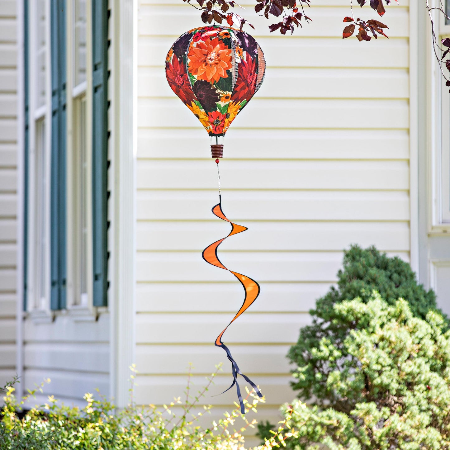 Fall Friends Burlap Balloon Spinner, Fall Floral