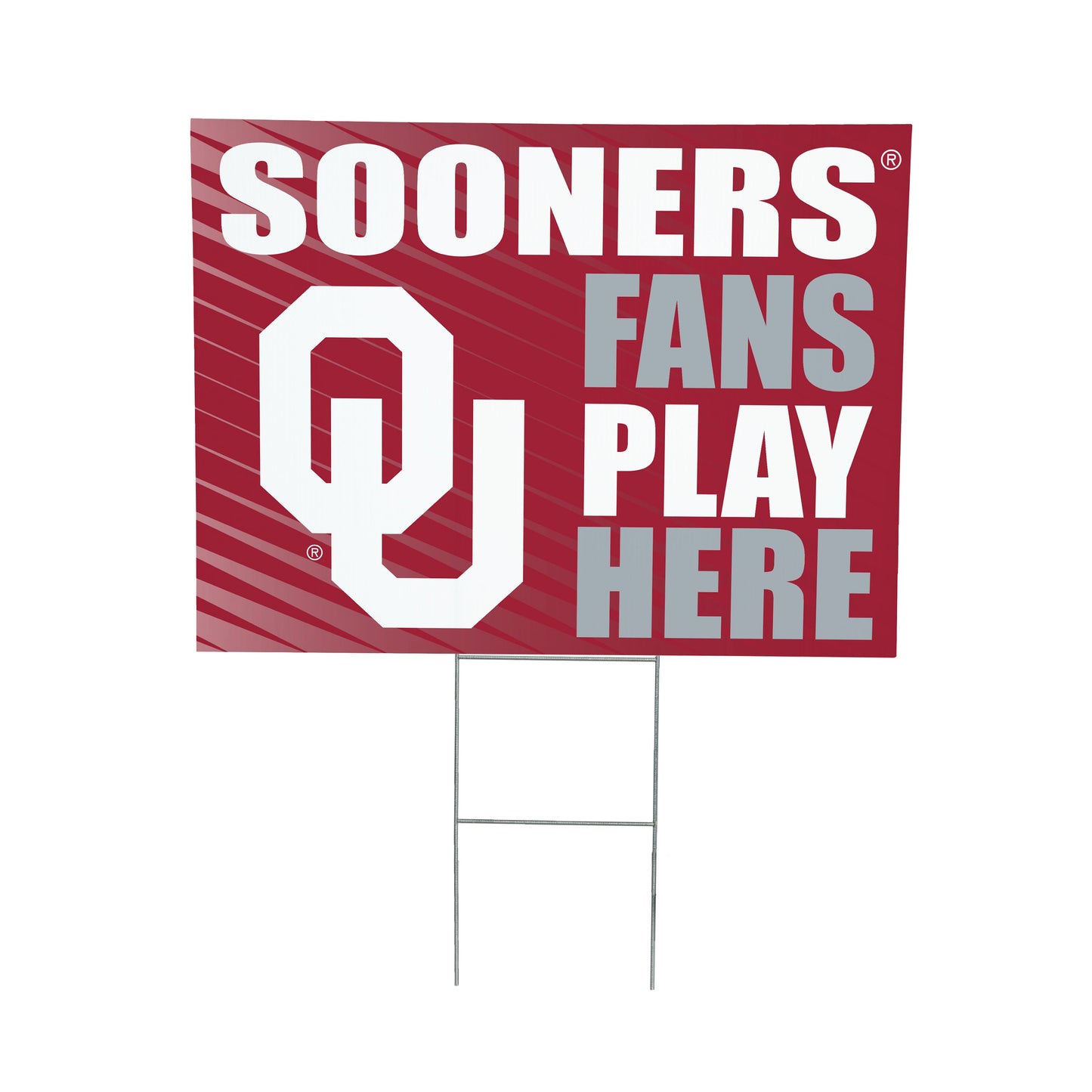 University of Oklahoma Coroplast Yard Sign "Fans Play Here"
