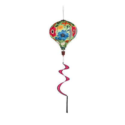 Summer Florals Burlap Balloon Spinner