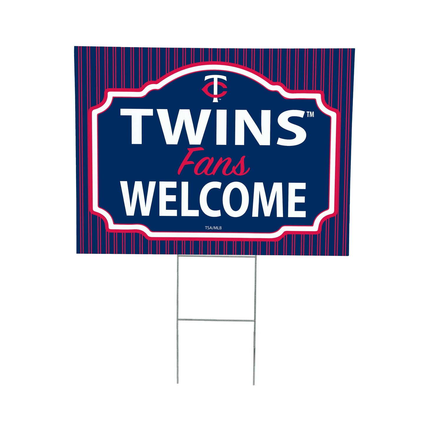 Minnesota Twins Coroplast Yard Sign, "Fans Welcome"