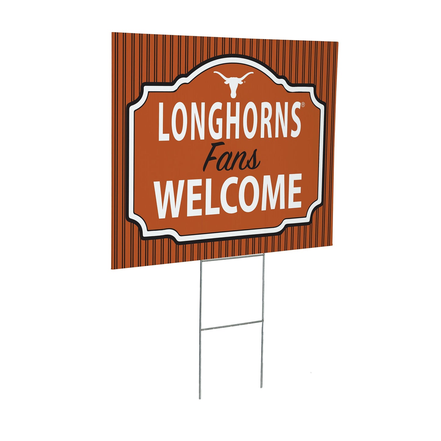 University of Texas Coroplast Yard Sign, "Fans Welcome"