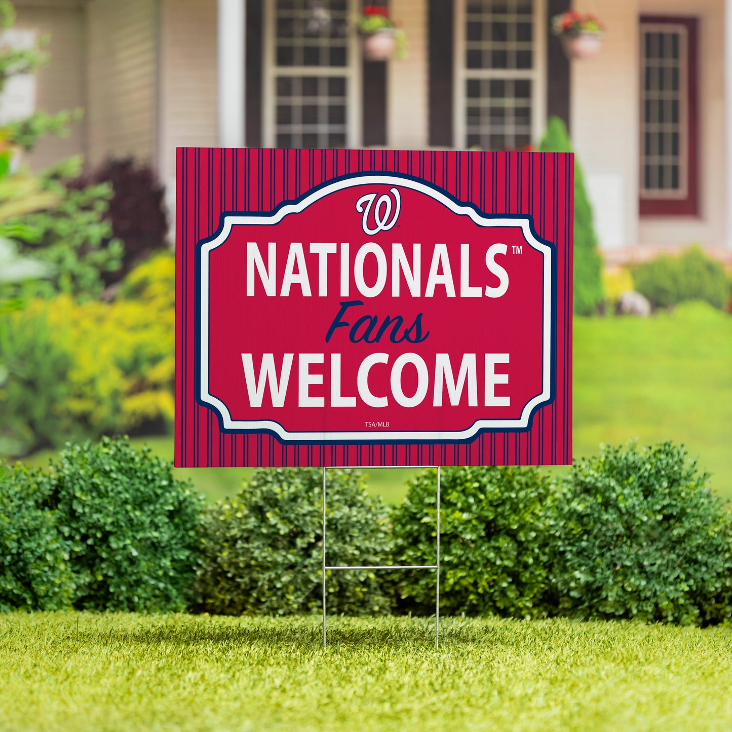 Washington Nationals Coroplast Yard Sign, "Fans Welcome"
