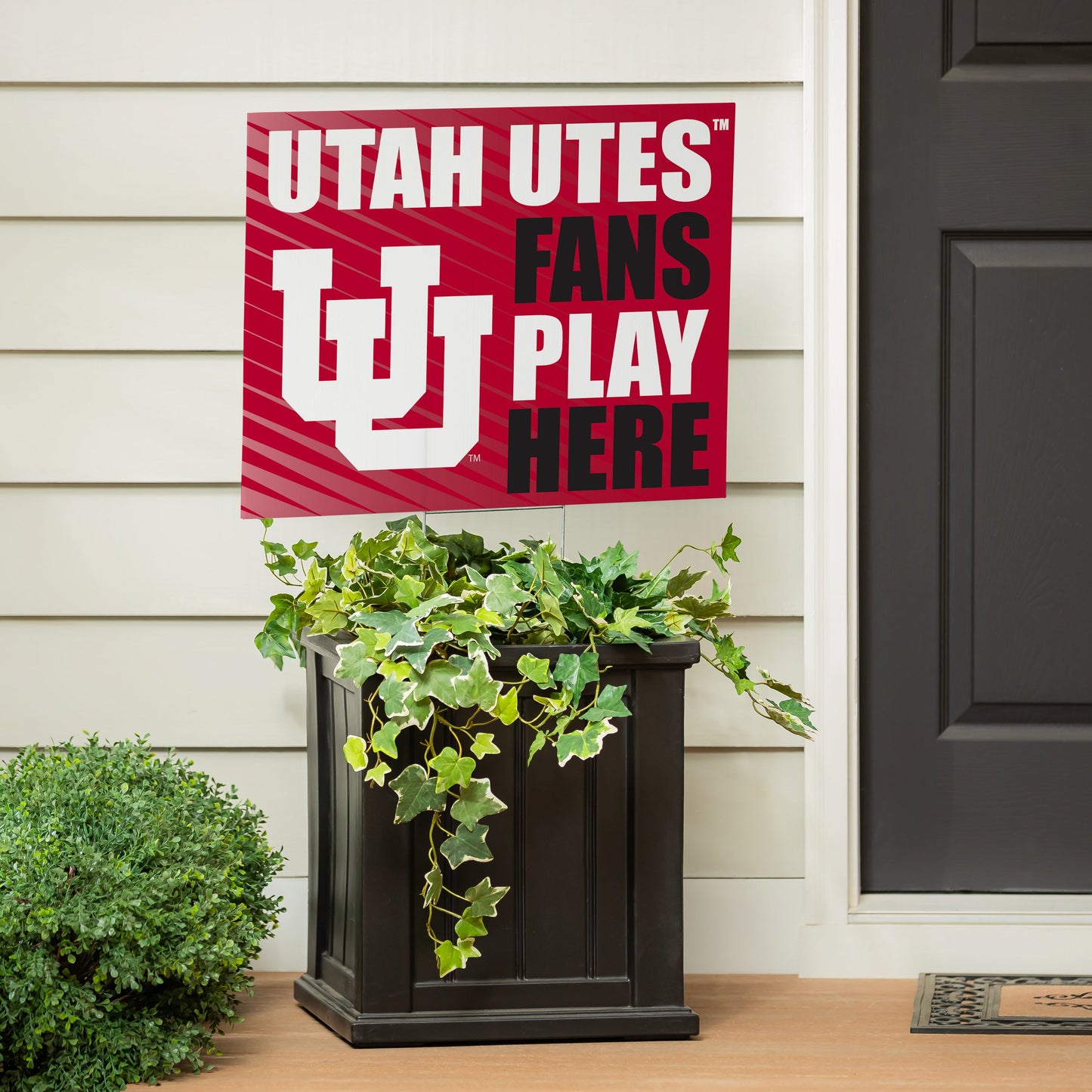 University of Utah Coroplast Yard Sign "Fans Play Here"