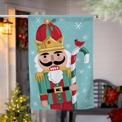 Christmas Icons Reversible Suede House Flag