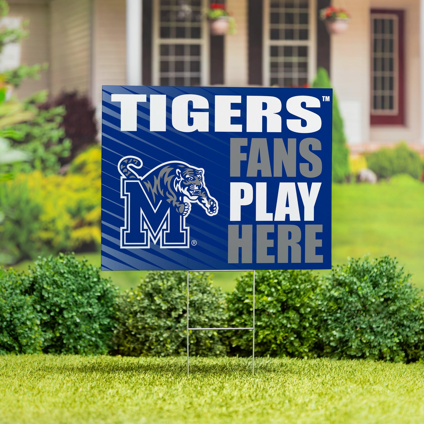 University of Memphis Coroplast Yard Sign "Fans Play Here"
