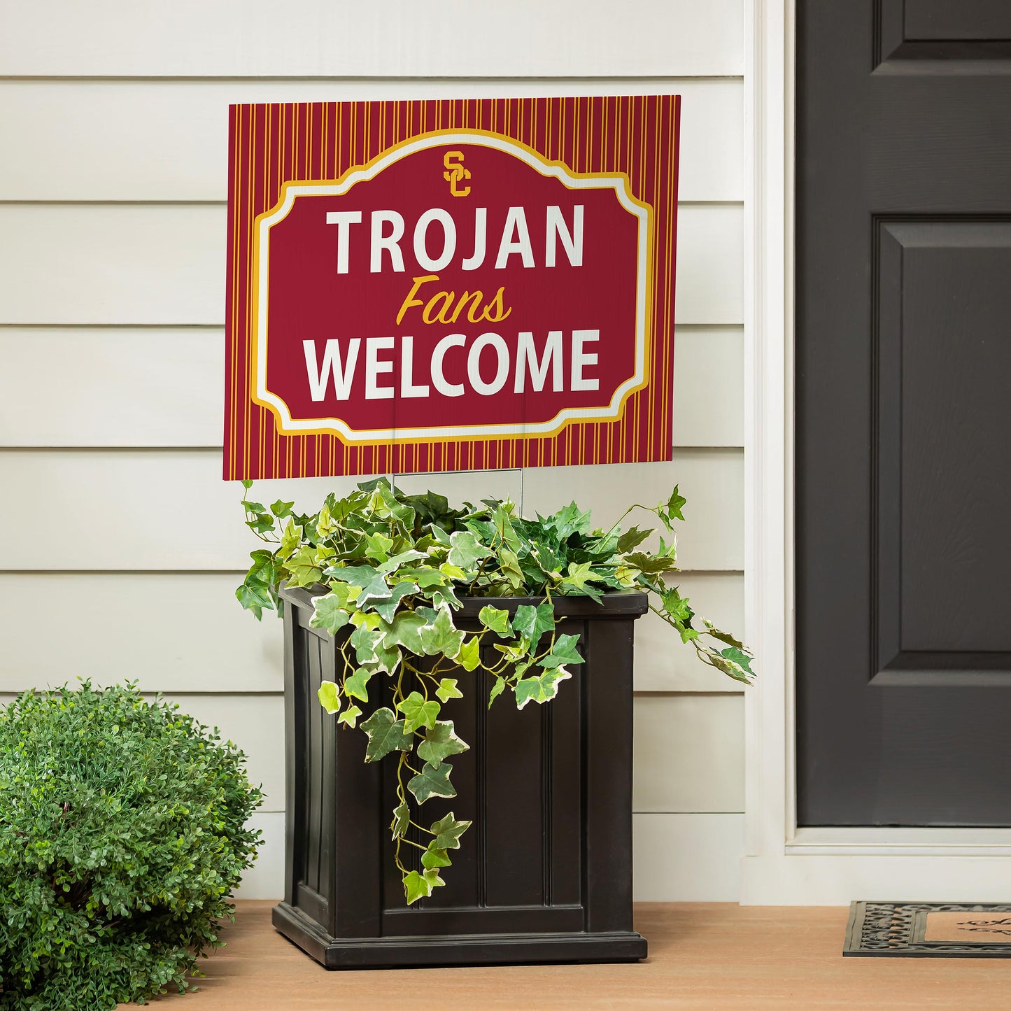 University of Southern California Coroplast Yard Sign, "Fans Welcome"