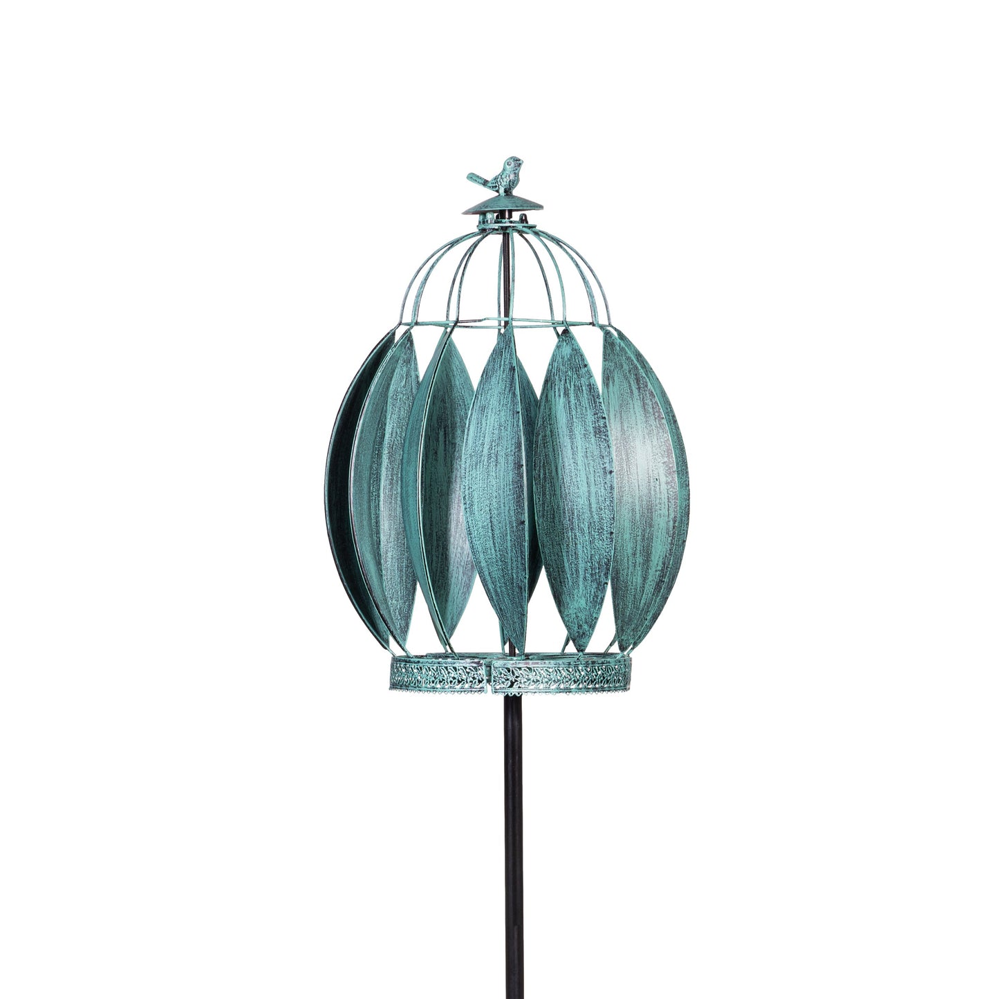 Bird Cage Wind Spinner 68"H
