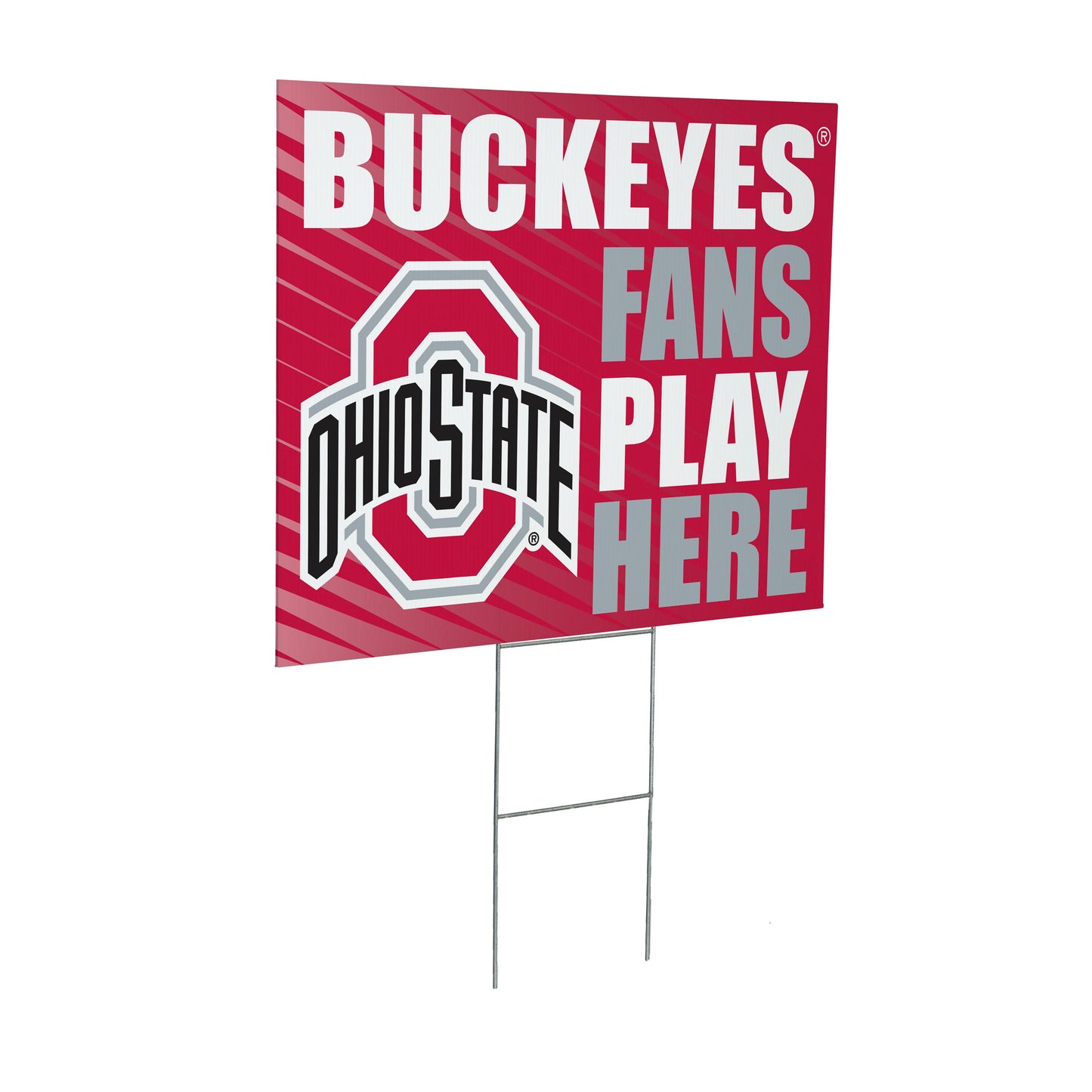 Ohio State University Coroplast Yard Sign "Fans Play Here"