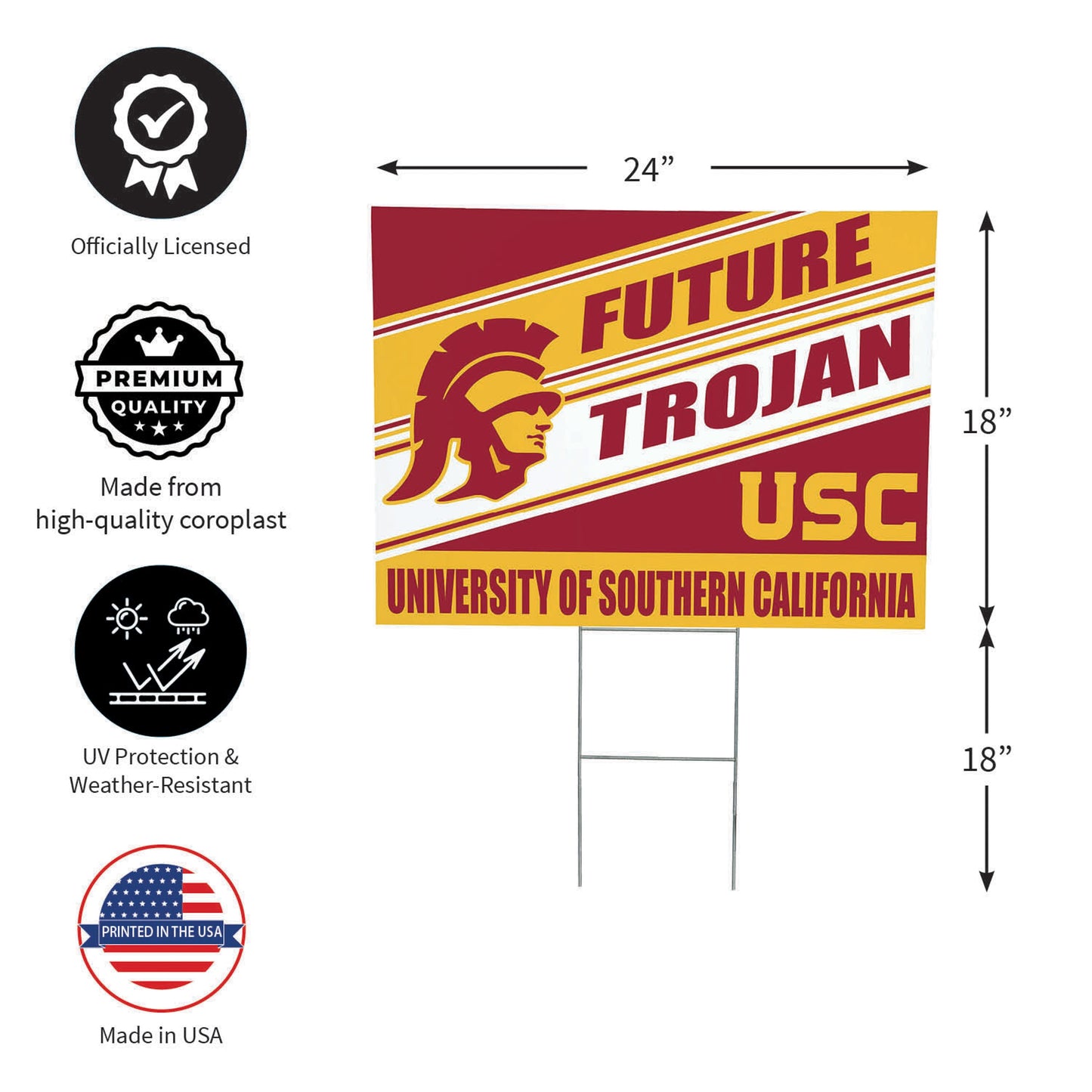 University of Southern California Coroplast Yard Sign, Future Student
