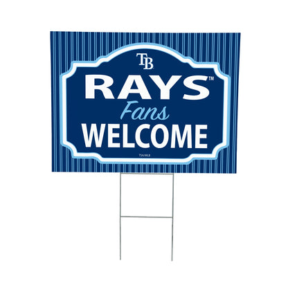 Tampa Bay Rays Coroplast Yard Sign, "Fans Welcome"