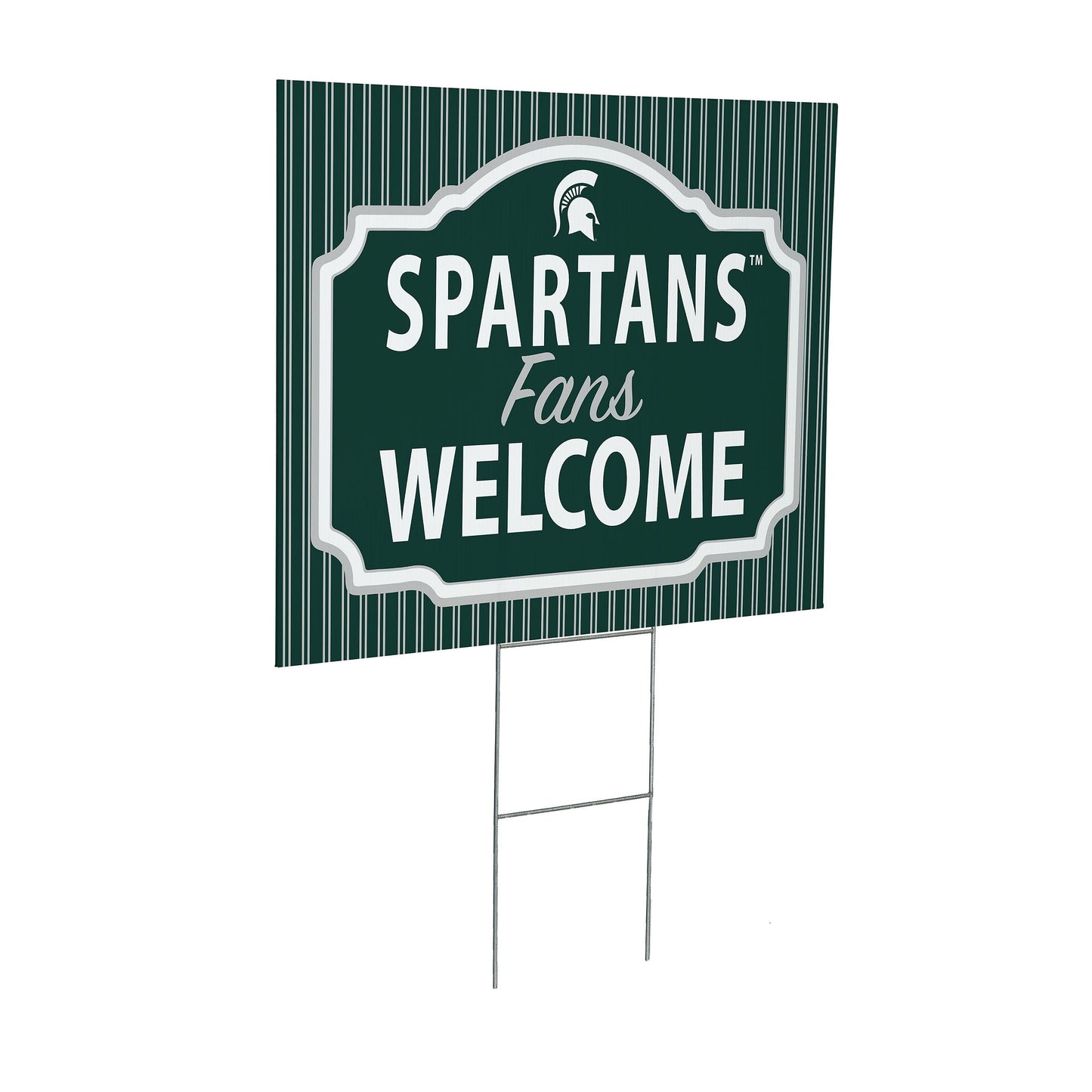 Michigan State University Coroplast Yard Sign, "Fans Welcome"