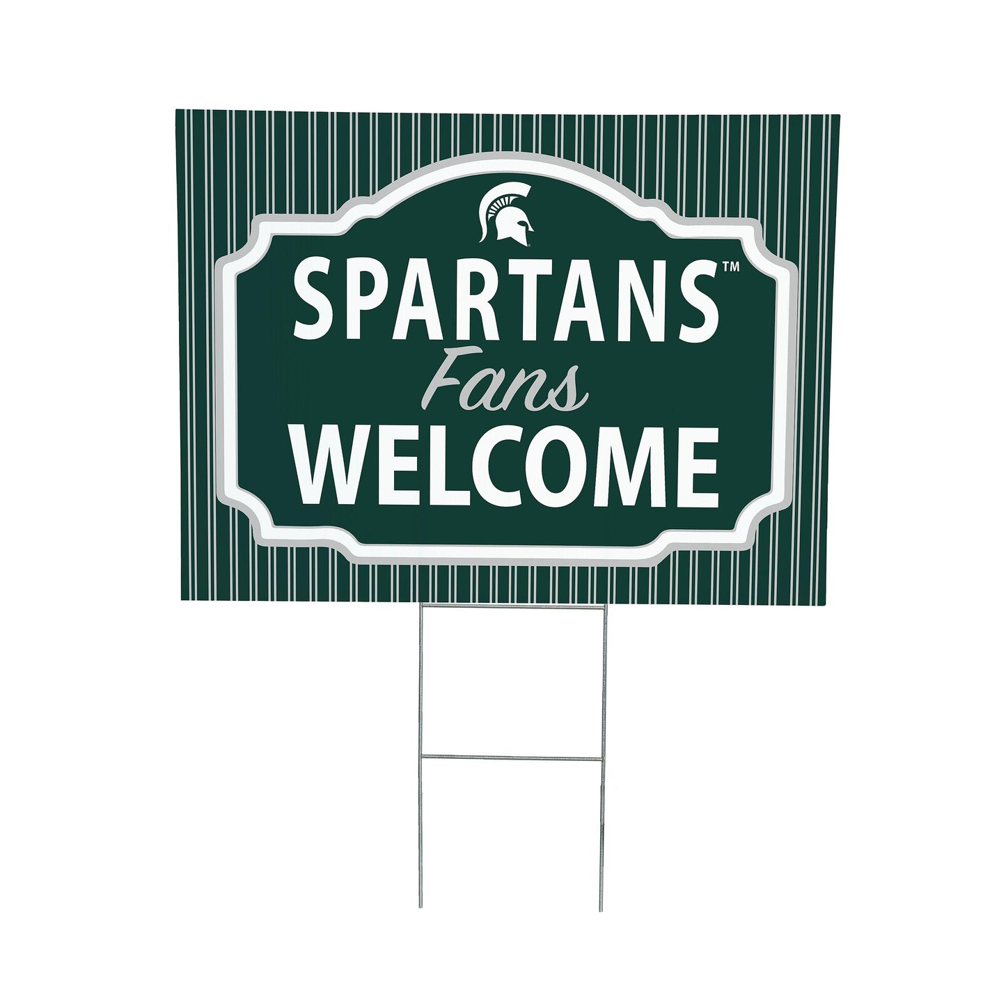 Michigan State University Coroplast Yard Sign, "Fans Welcome"