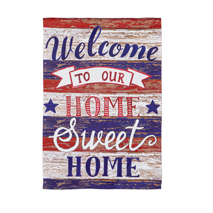 Farmhouse Home Sweet Home Garden Suede Flag