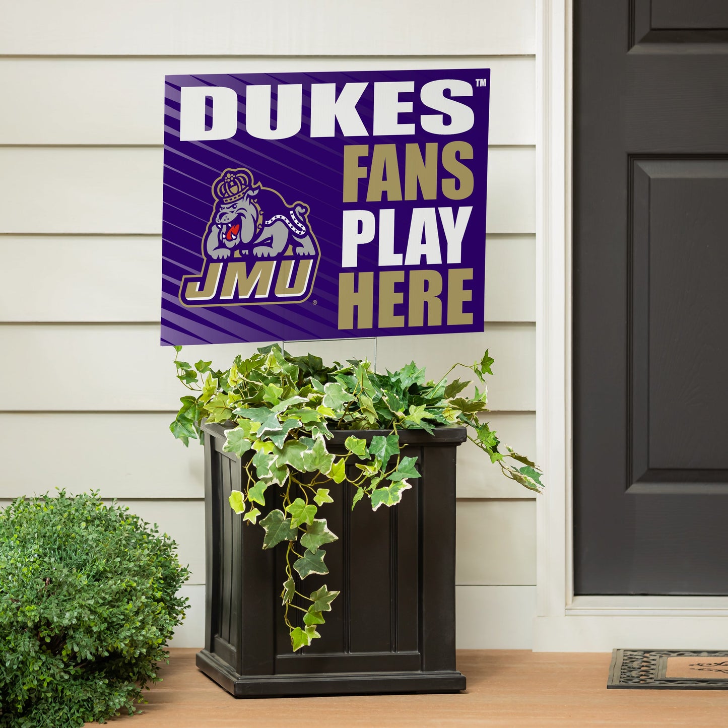 James Madison University Coroplast Yard Sign "Fans Play Here"