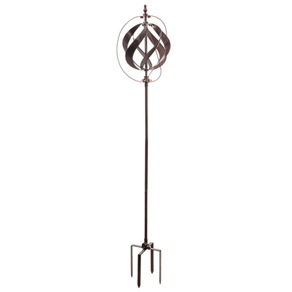 85.5"H Misting Wind Spinner, Copper Sphere