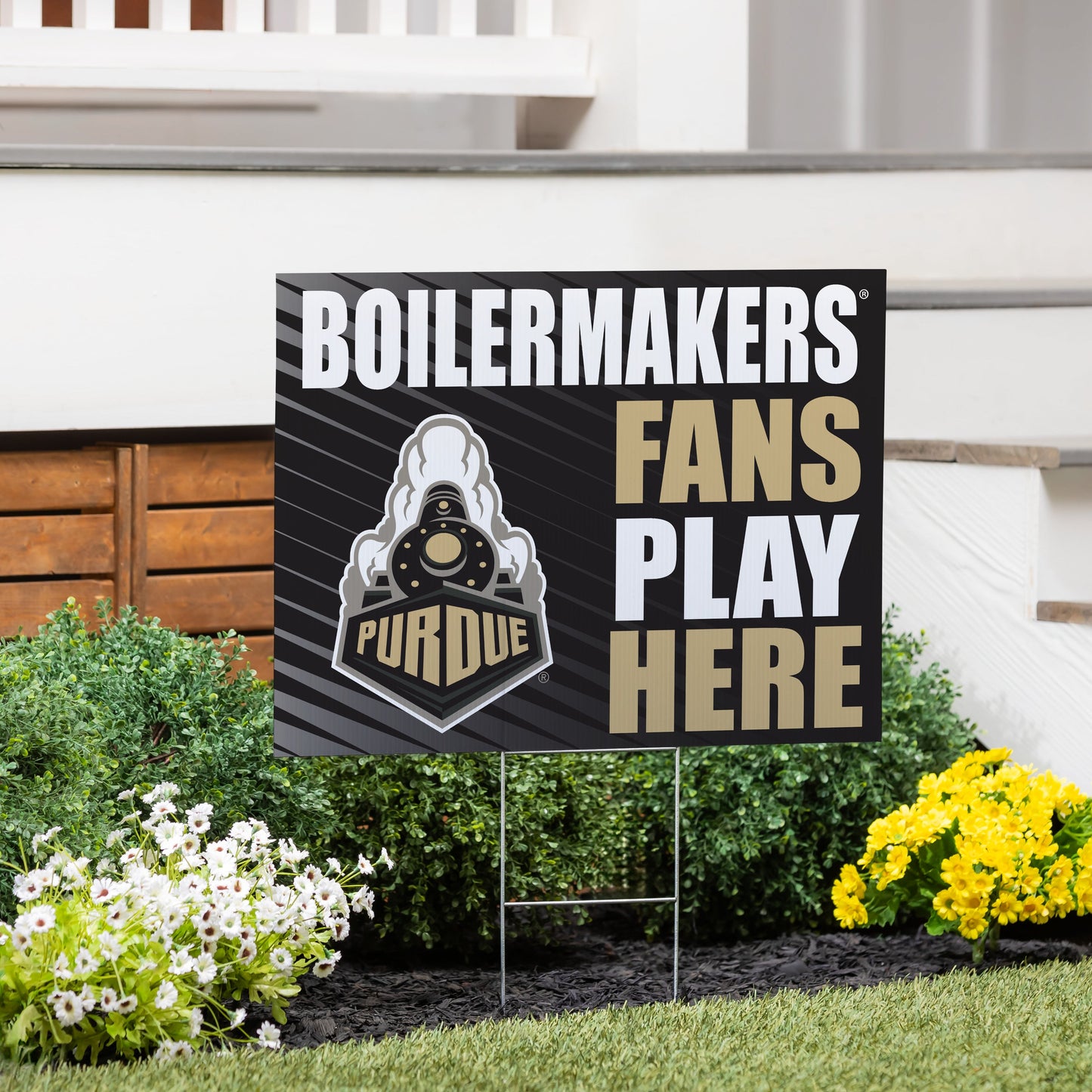 Purdue University Coroplast Yard Sign "Fans Play Here"