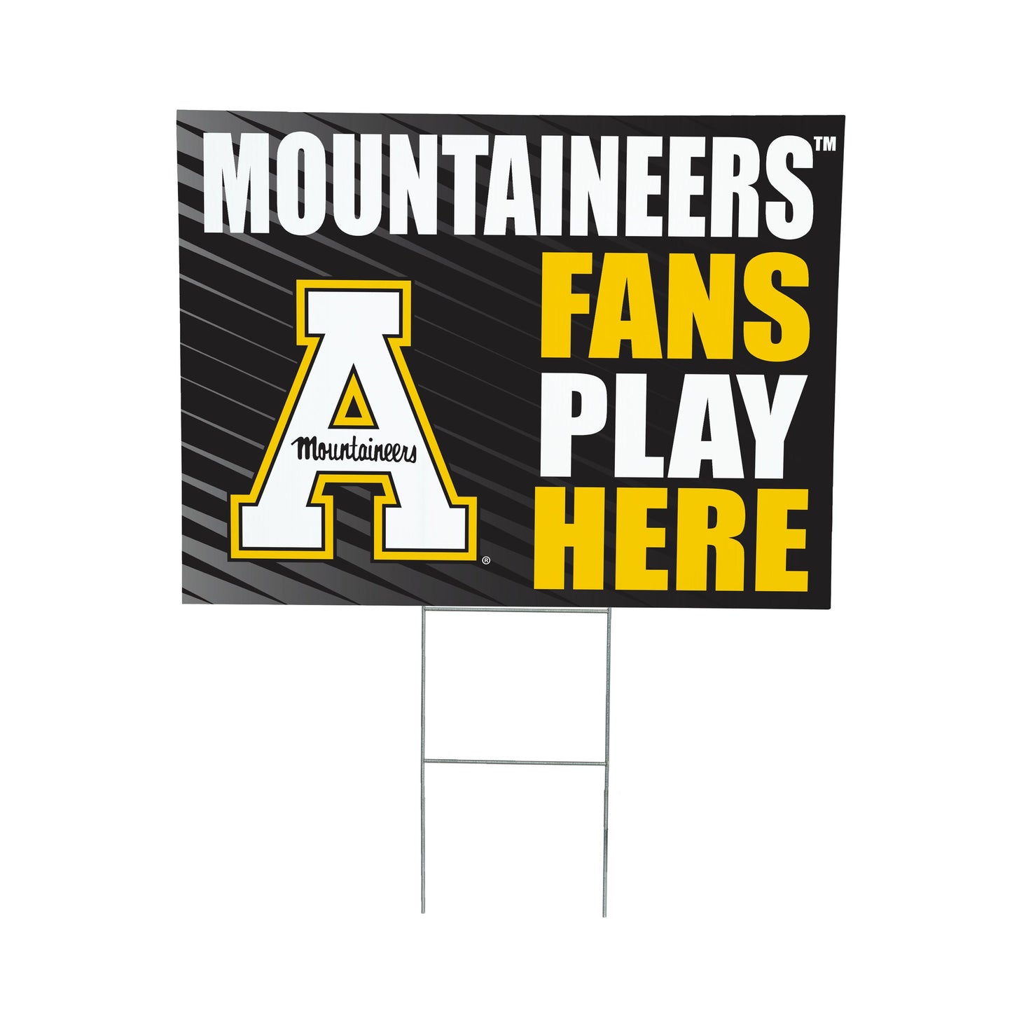 Appalachian State University Coroplast Yard Sign "Fans Play Here"