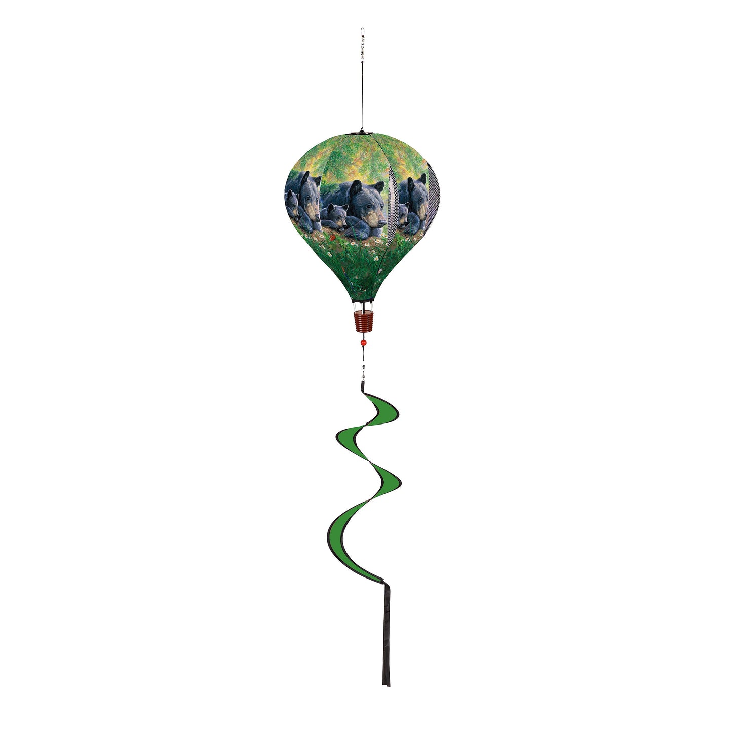 Mom and Baby Bear in the Meadow Balloon Spinner