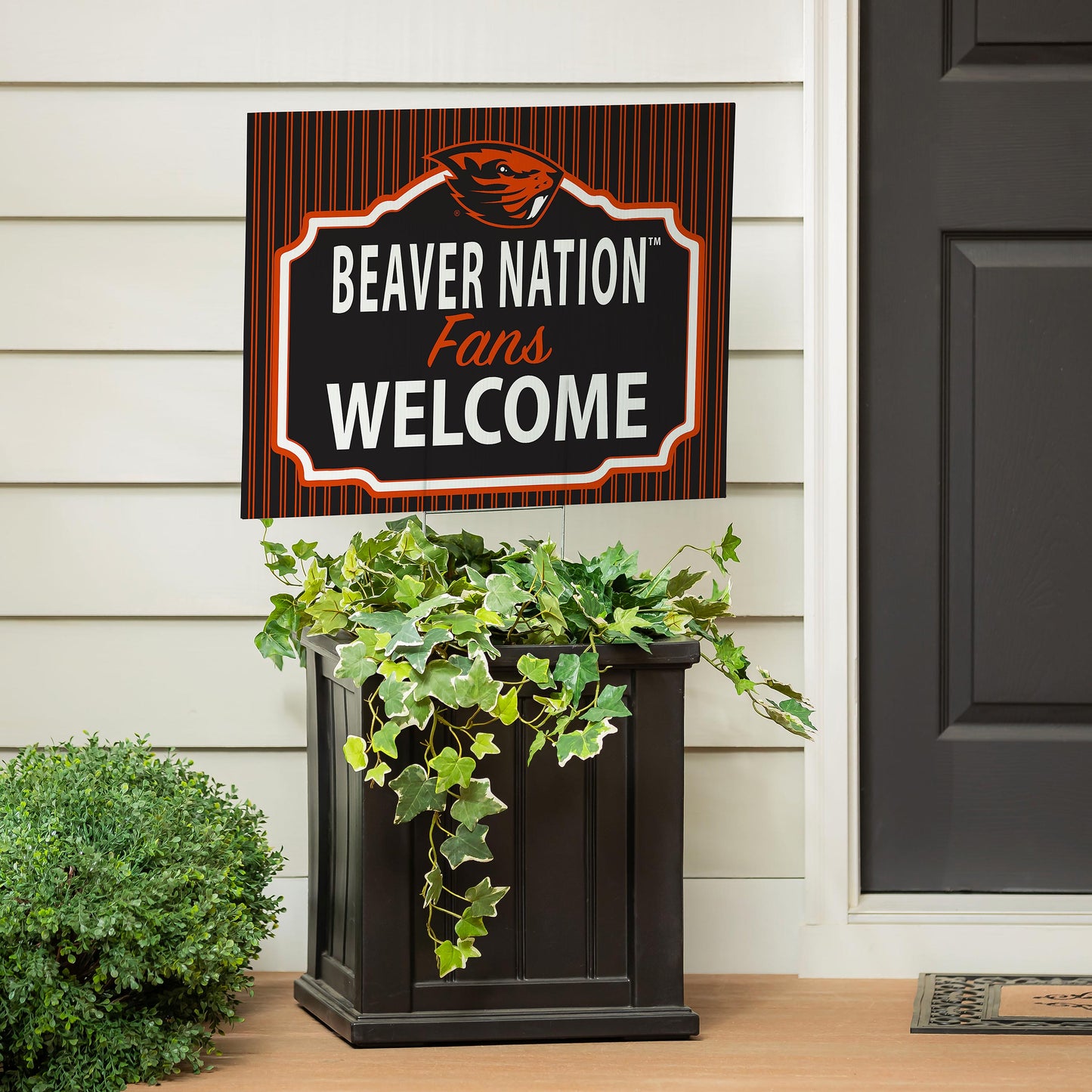 Oregon State University Coroplast Yard Sign, "Fans Welcome"