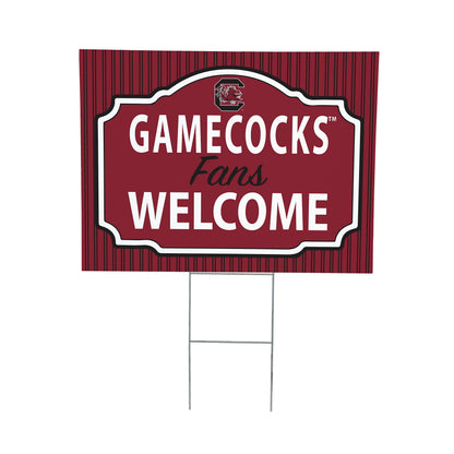 University of South Carolina Coroplast Yard Sign, "Fans Welcome"