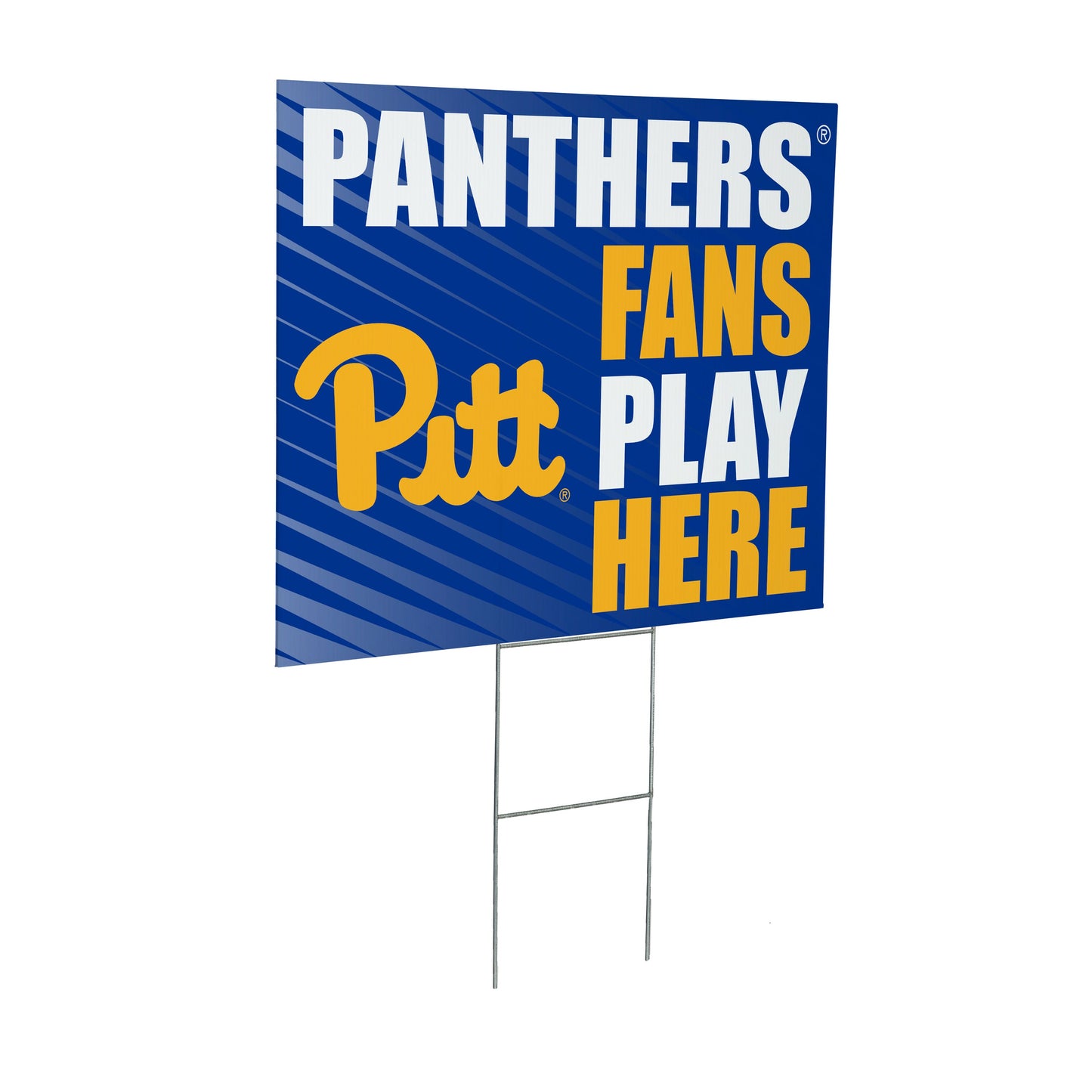 University of Pittsburgh Coroplast Yard Sign "Fans Play Here"