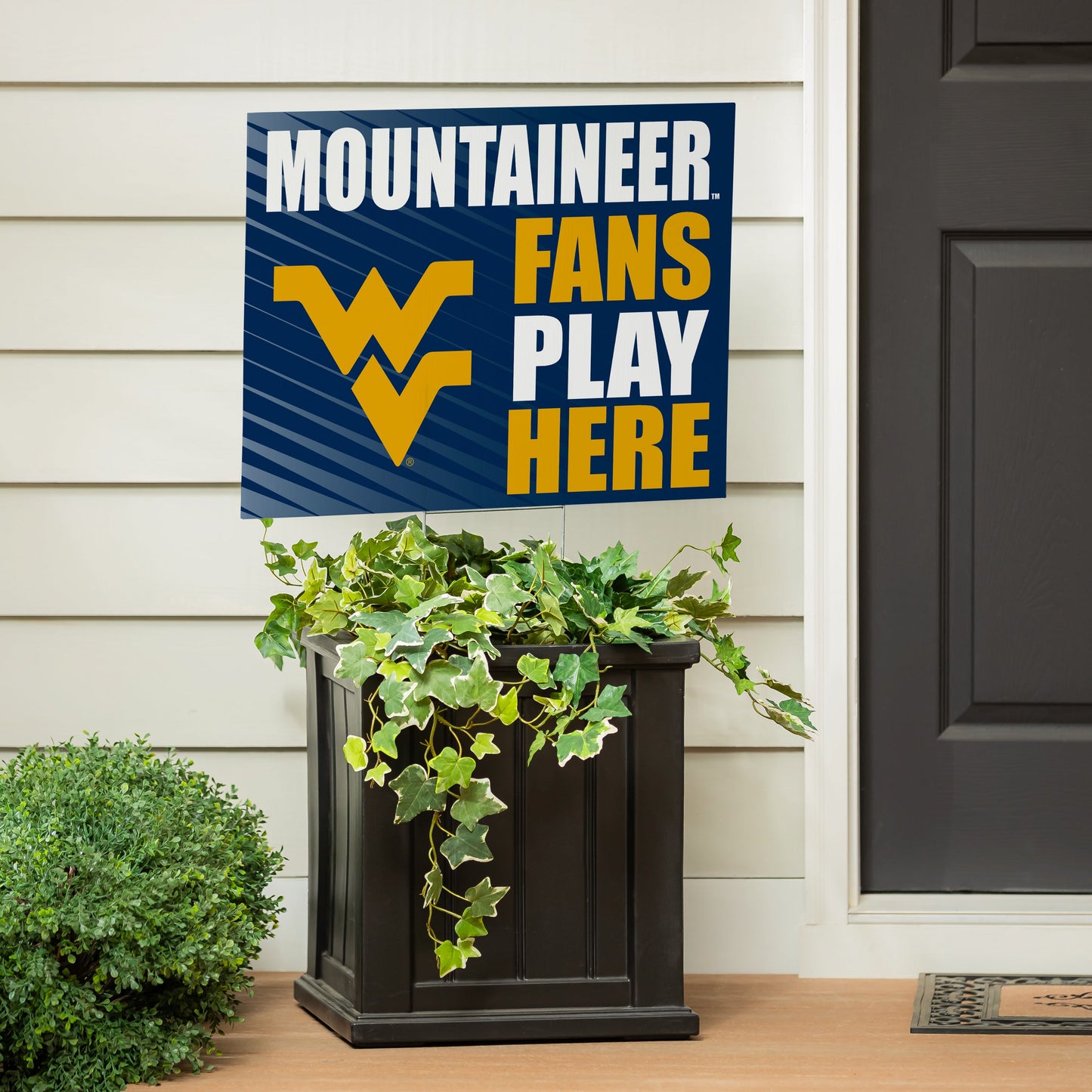 West Virginia University Coroplast Yard Sign "Fans Play Here"