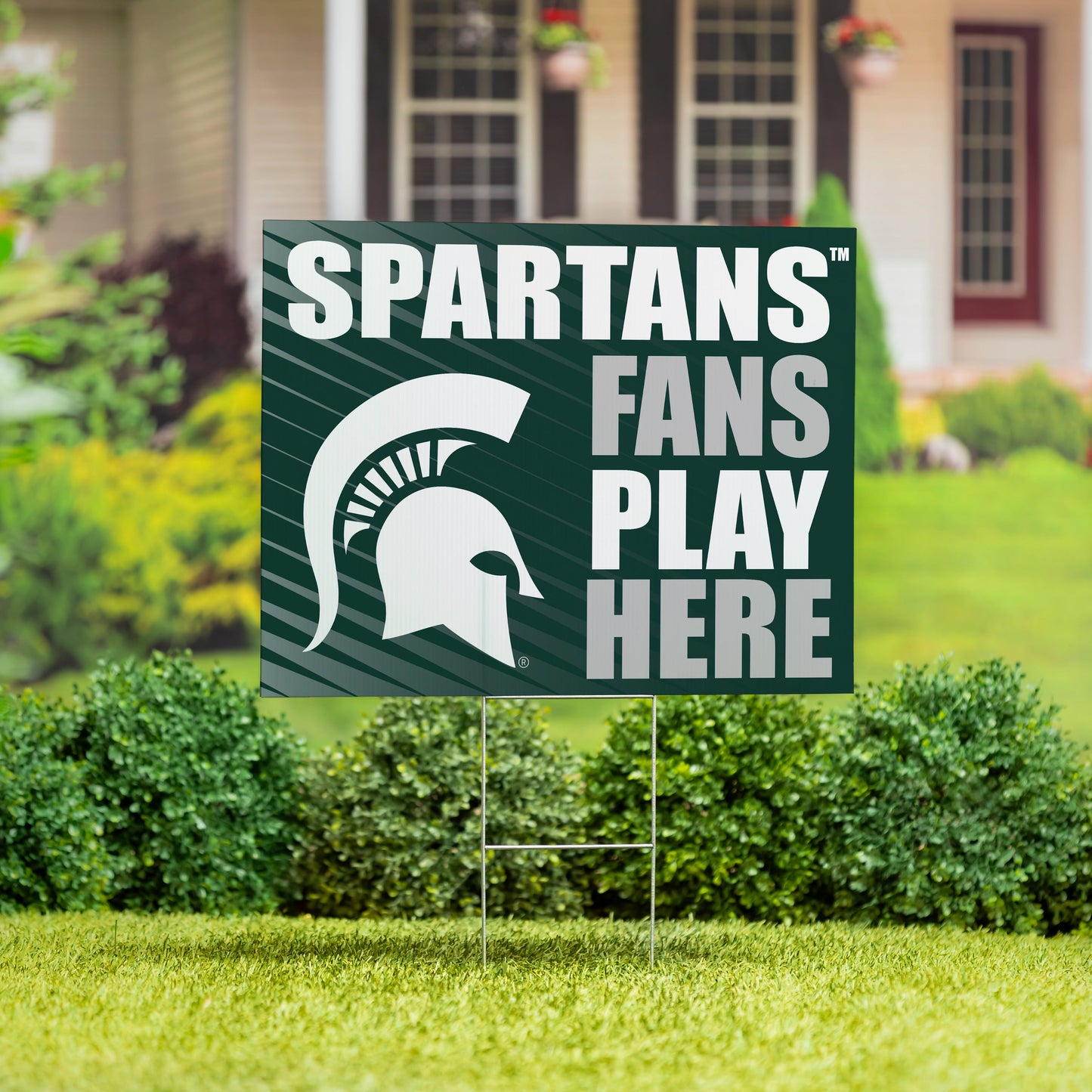 Michigan State University Coroplast Yard Sign "Fans Play Here"