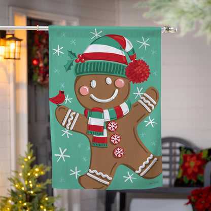 Christmas Icons Reversible Suede House Flag