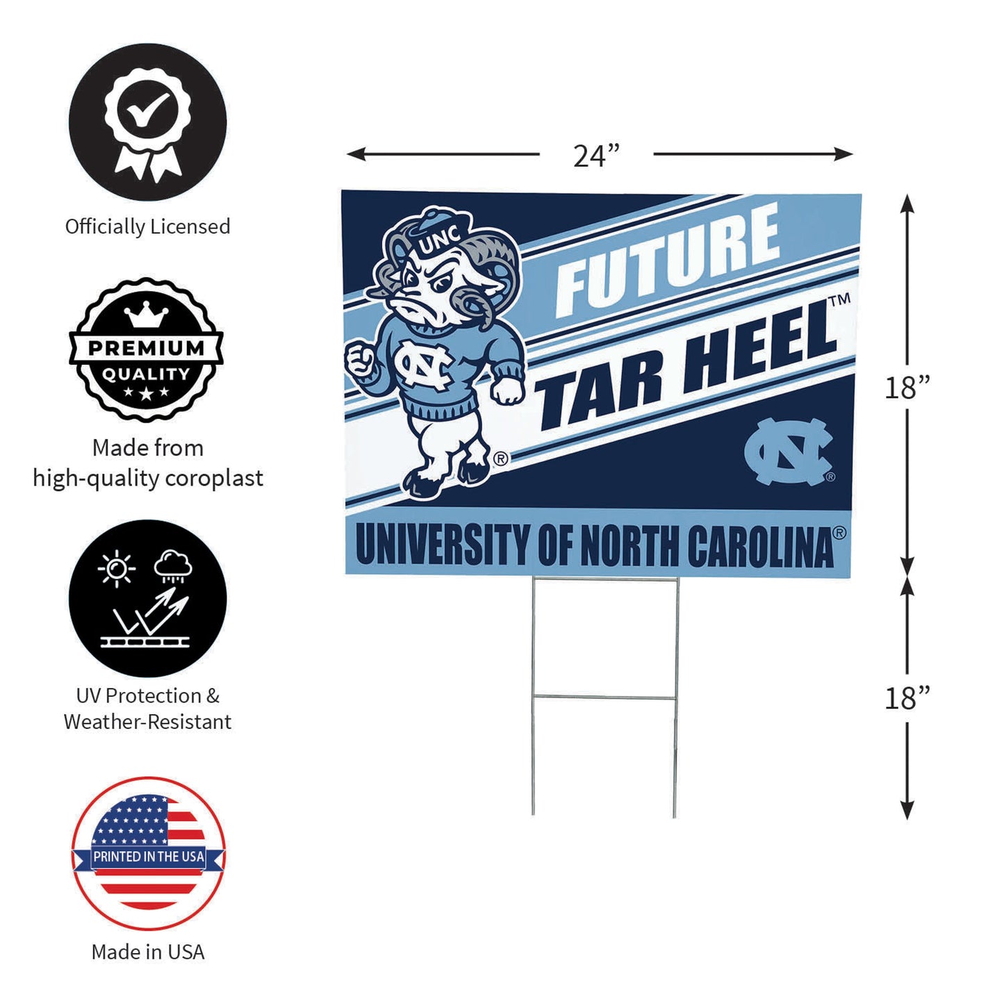 University of North Carolina Coroplast Yard Sign, Future Student