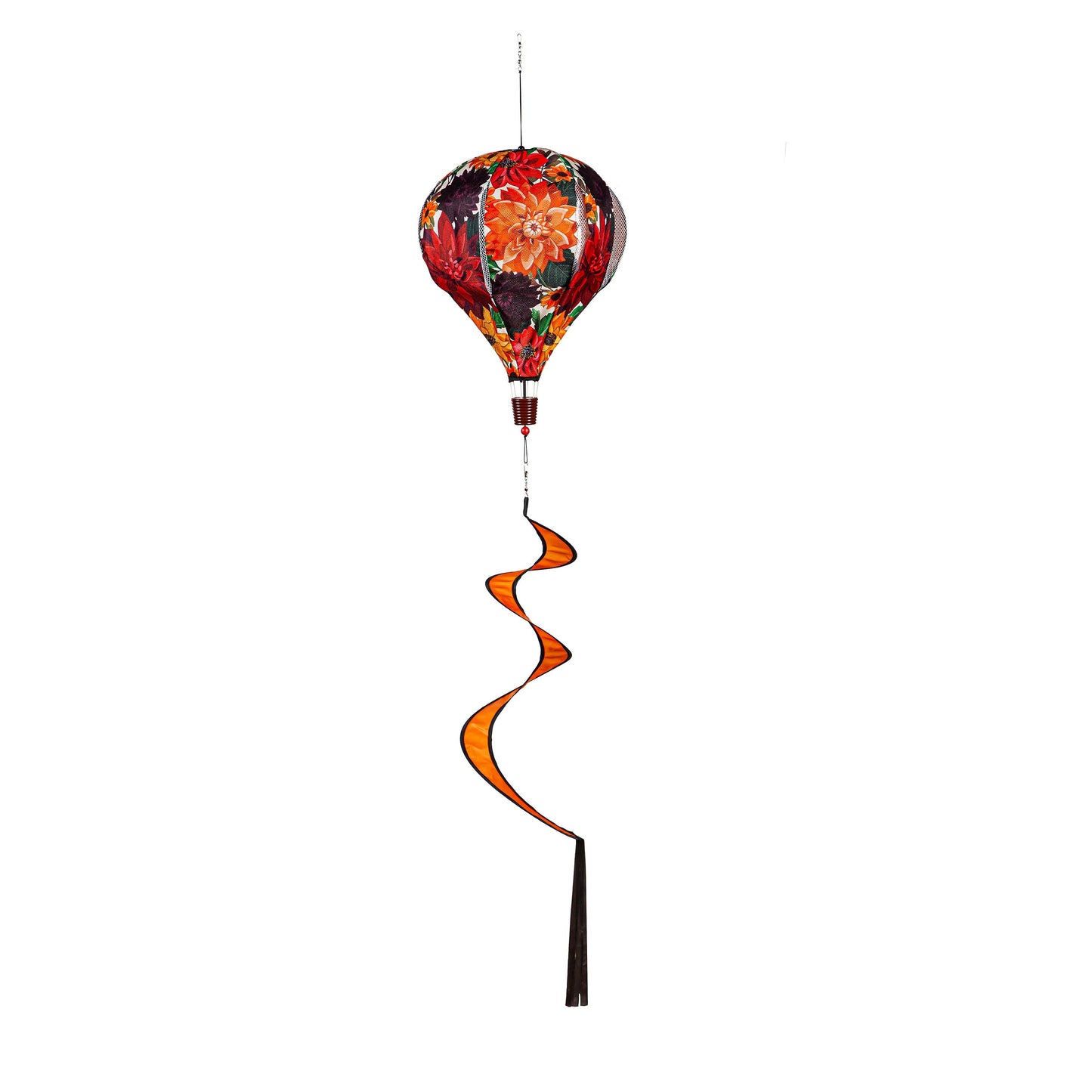 Fall Friends Burlap Balloon Spinner, Fall Floral