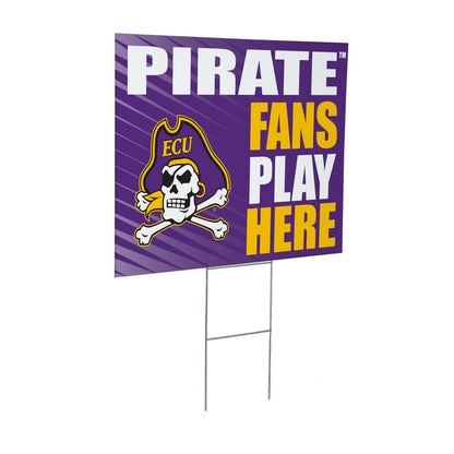 East Carolina University Coroplast Yard Sign "Fans Play Here"
