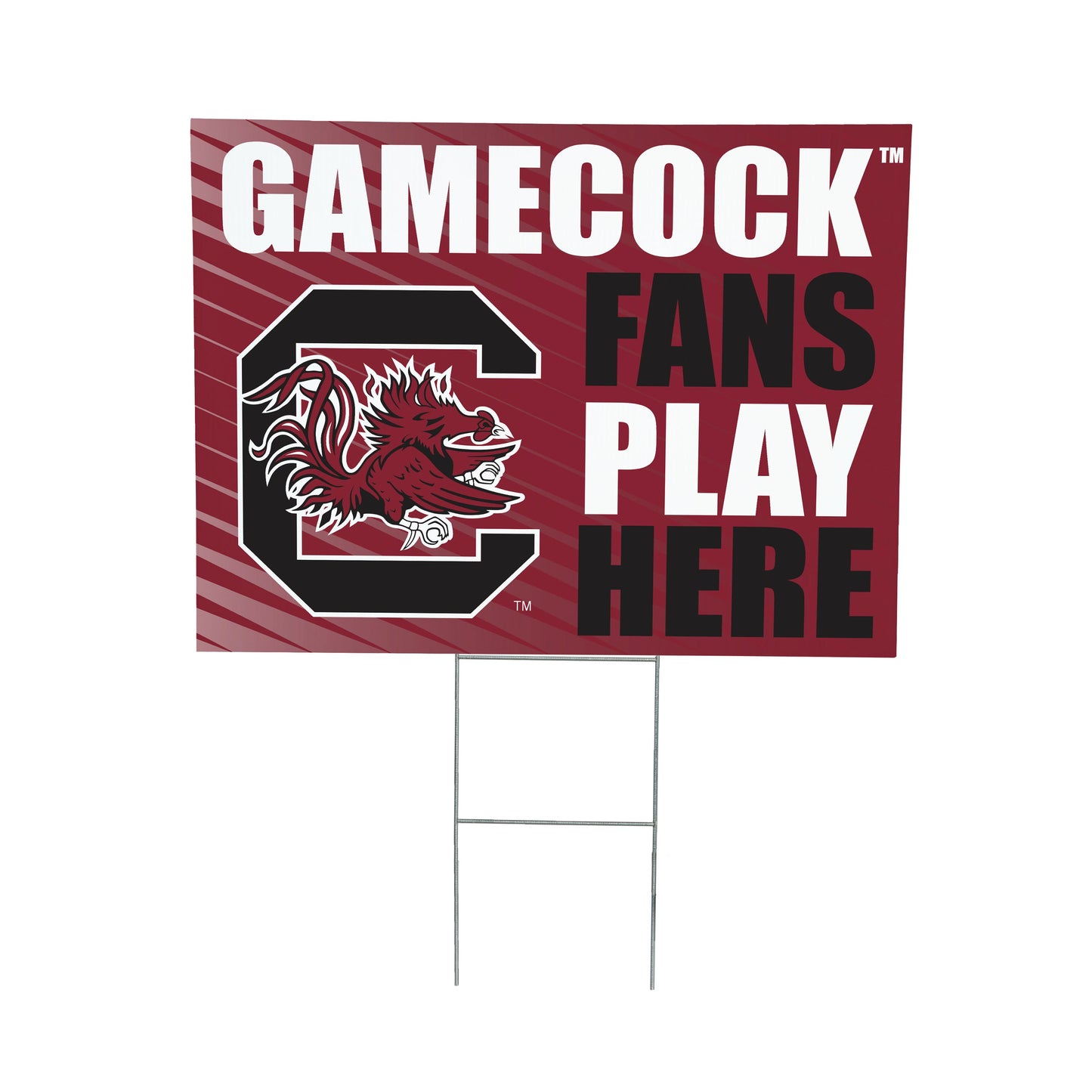 University of South Carolina Coroplast Yard Sign "Fans Play Here"