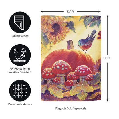 Autumn Light Suede Garden Flag