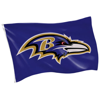 Baltimore Ravens Single Sided Flag w/ 2 Grommets, 3'x5'