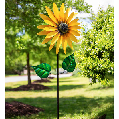 Hillside Pasture Wind Spinner, Sunflower Statement Wind Spinner, 75"H