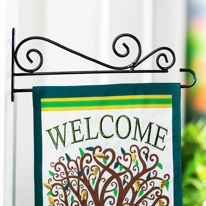 Swirl Wall-Mount Garden Flag Hanger