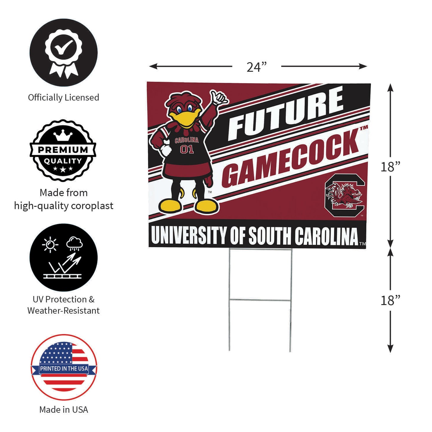 University of South Carolina Coroplast Yard Sign, Future Student