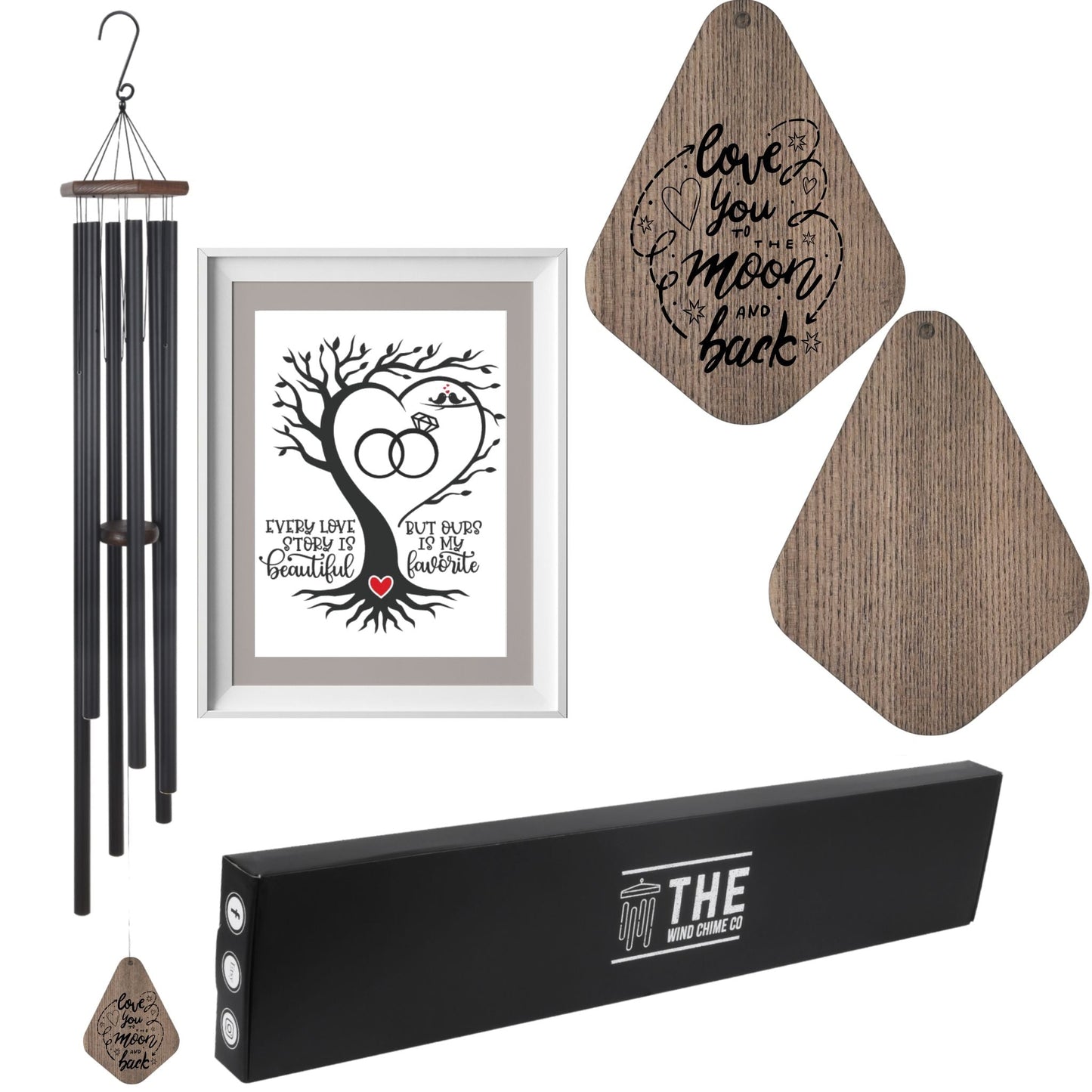 55" Serenity Large Deep Tone Memorial Wind Chime Church Bells, Thoughtful Gift For Special Occasions or Reflections