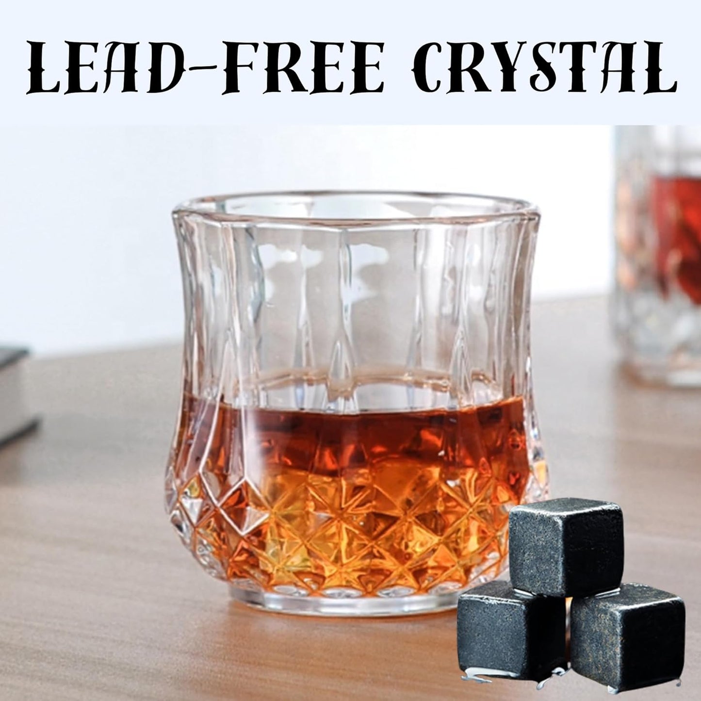Whiskey Glasses 10oz Premium Scotch Glasses Set of 2 Old Fashioned Whiskey