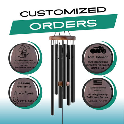 32" Serenity Memorial Wind Chimes - Thoughtful Gift For Special Occasions or Reflections