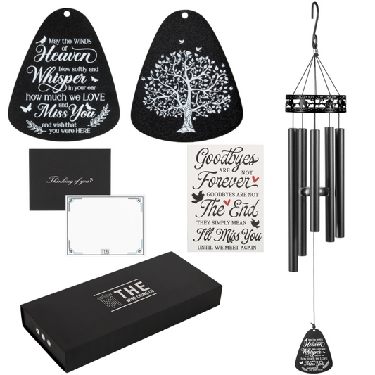 34" Serenity Family-Love Memorial Wind Chimes, Thoughtful Gift For Special Occasions or Reflections