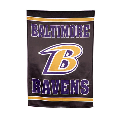 Embossed Suede Flag, House Size, Baltimore Ravens
