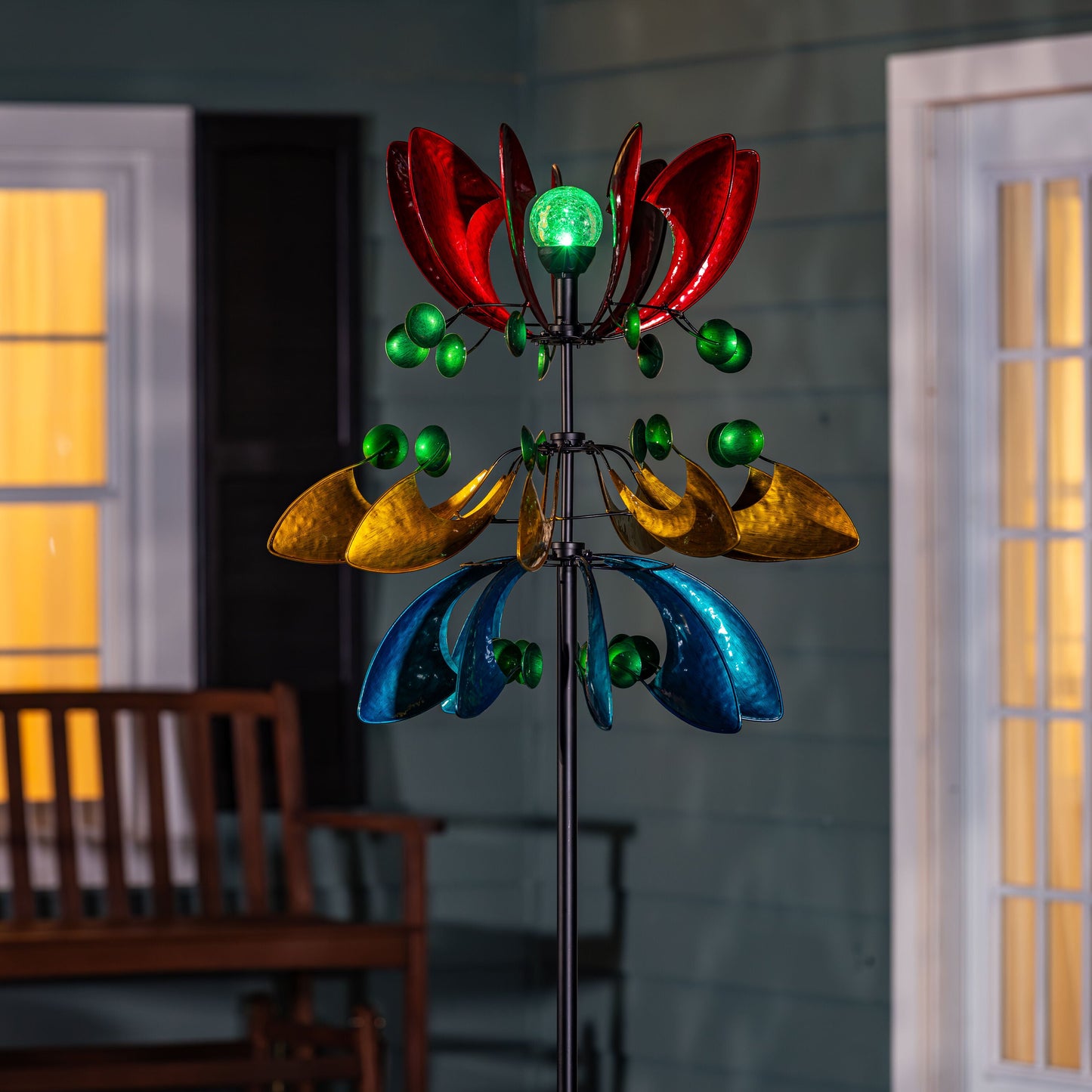 Colorful Solar Wind Spinner 85"H